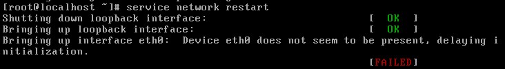 CentOS Linux解决Device eth0 does not seem to be present